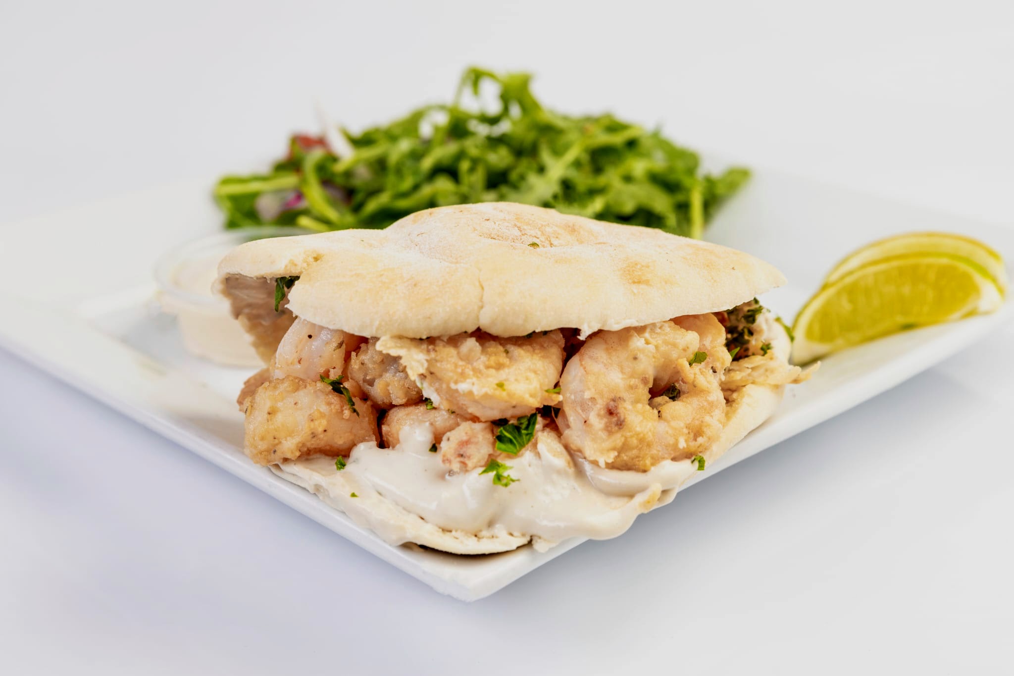 Order Fried Shrimp Sandwich food online from Cairo Restaurant & Cafe store, Anaheim on bringmethat.com