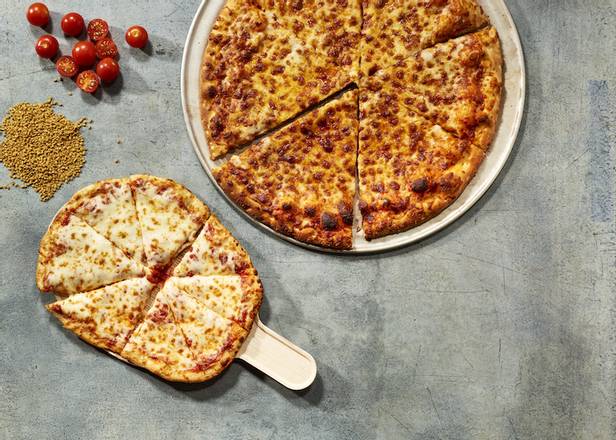 Order 14" Large Hand-Tossed Cheese Pizza  food online from Pizza Karma store, Eden Prarie on bringmethat.com