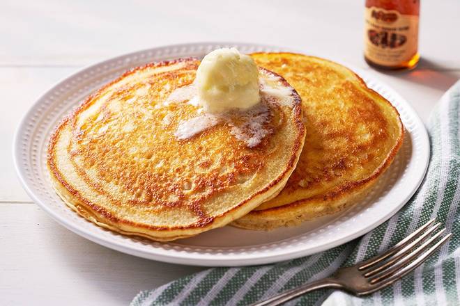 Order Buttermilk Pancakes – Two   food online from Cracker Barrel store, Little Rock on bringmethat.com