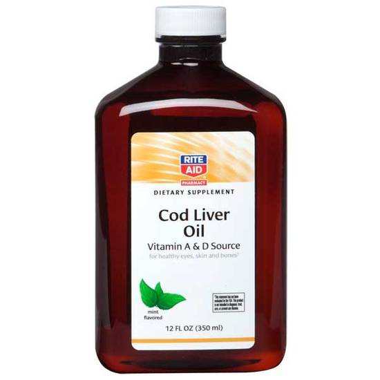Order Rite Aid Cod Liver Oil Mint (12 oz) food online from Rite Aid store, Palm Desert on bringmethat.com