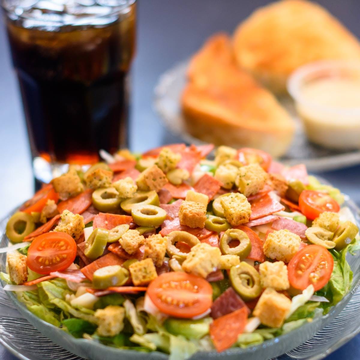 Order Antipasto Salad - Salad food online from Carbone's Pizzeria store, Hastings on bringmethat.com