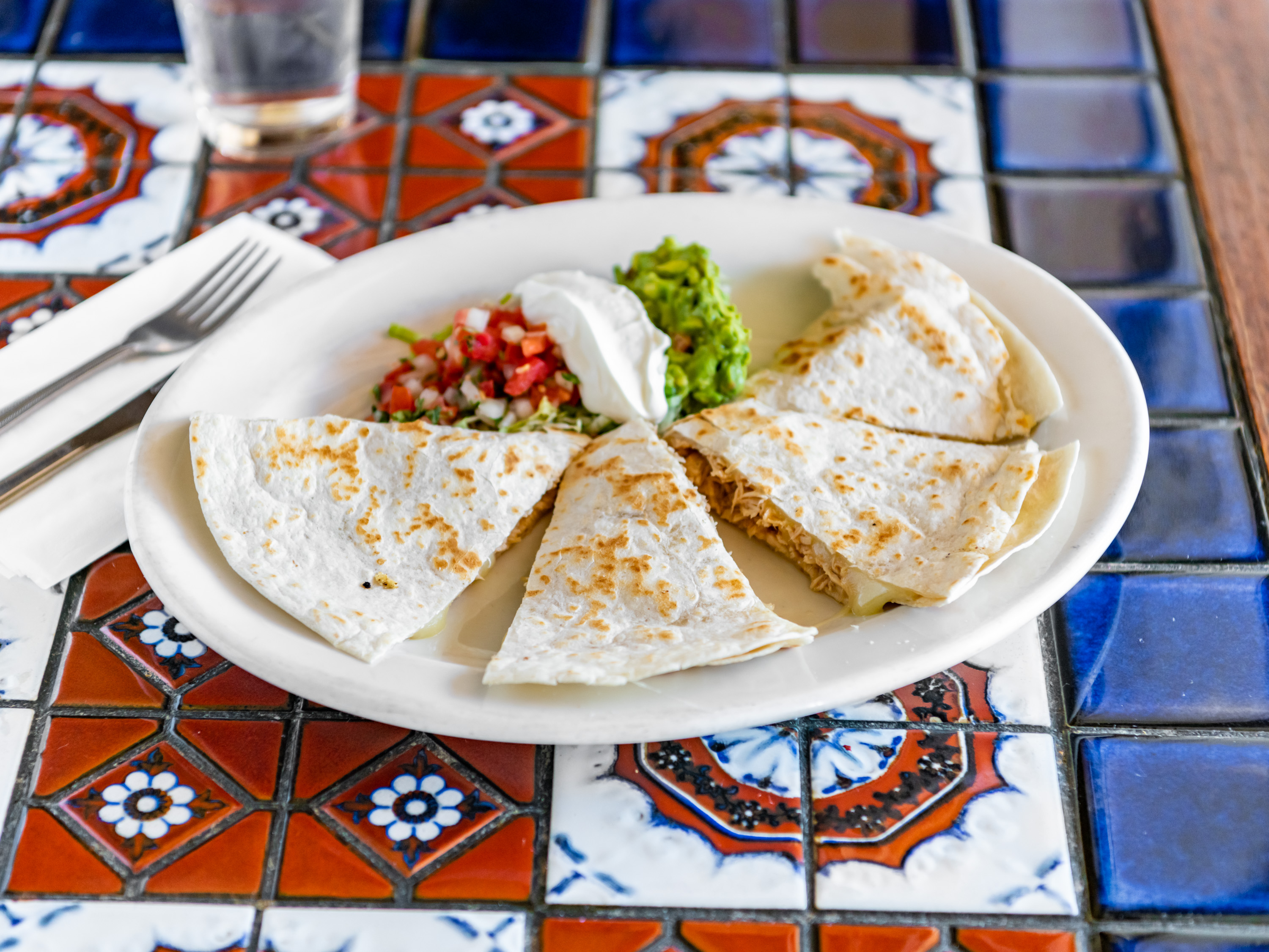 Order Super Quesadilla with Meat food online from Maguey Mexican Restaurant store, Alamo on bringmethat.com
