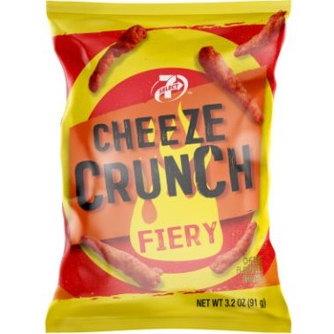 Order 7-Select Cheeze Crunchies Fiery 3.2oz food online from 7-Eleven store, Northlake on bringmethat.com