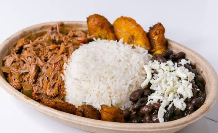 Order Bowl Pabellón Beef food online from Arepa Zone store, Washington on bringmethat.com