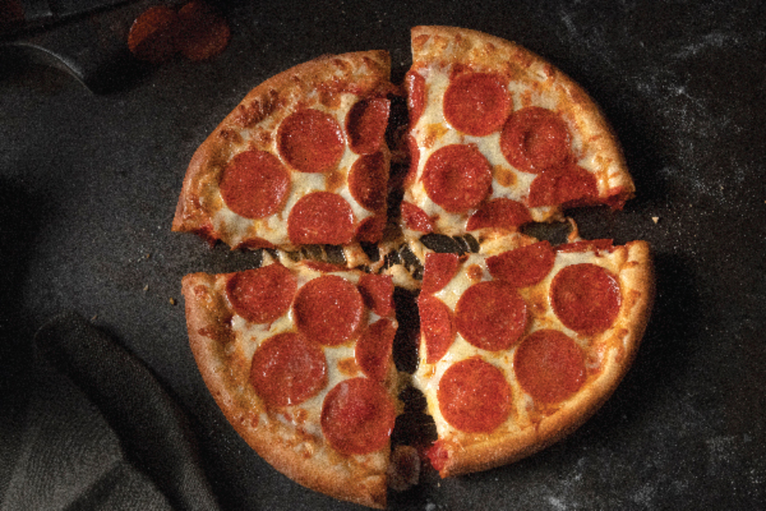 Order Small Hand Tossed Round food online from Jet Pizza store, Jeffersonville on bringmethat.com