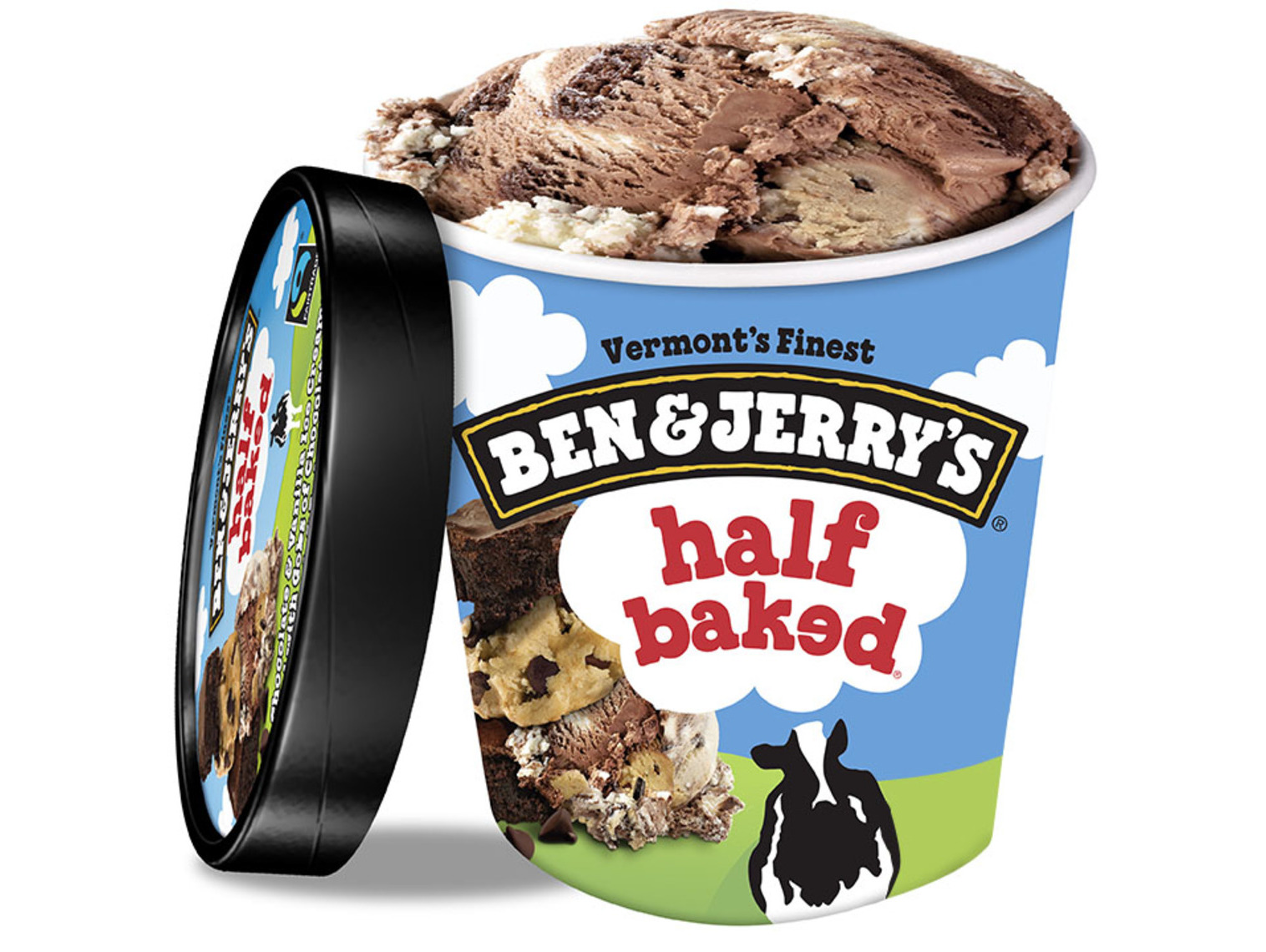 Order Ben & Jerry's Half Baked Ice Cream Pint food online from Papa Gino's store, Gardner on bringmethat.com