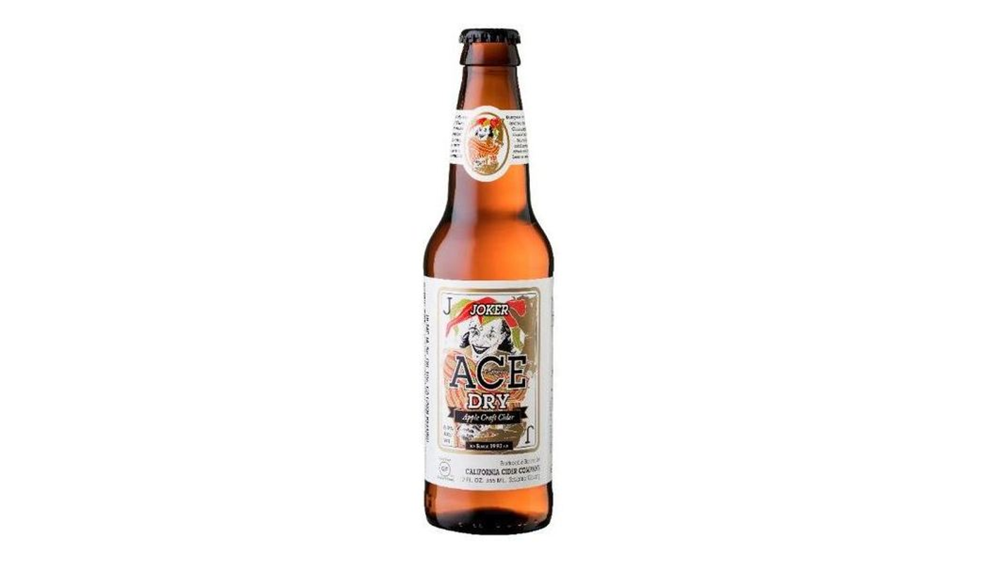 Order ACE Joker Dry Cider 19.2oz Can food online from Village Commons Liquor store, Camarillo on bringmethat.com
