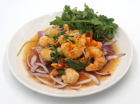Order 808 GF Thai Basil Shrimp 免面筋泰式九層塔蝦 food online from 8000 Miles store, Roselle on bringmethat.com