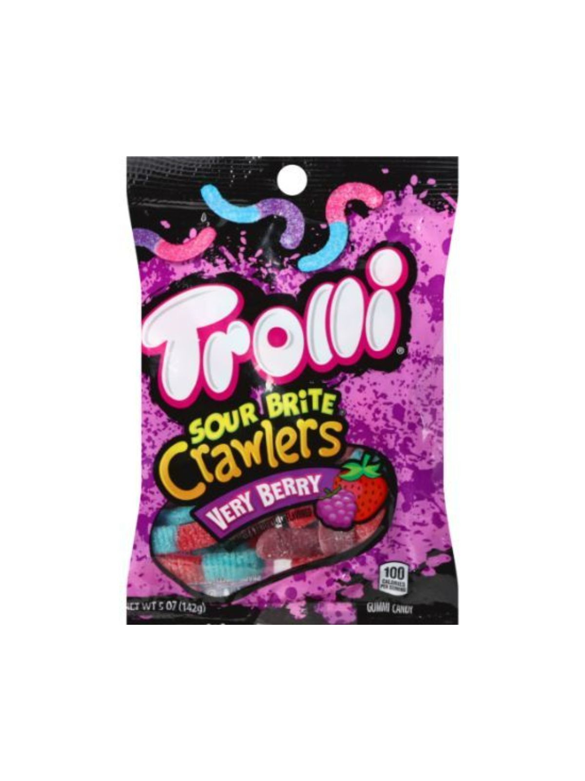 Order Trolli Sour Brite Crawlers Very Berry (5 oz) food online from Stock-Up Mart store, Marietta on bringmethat.com