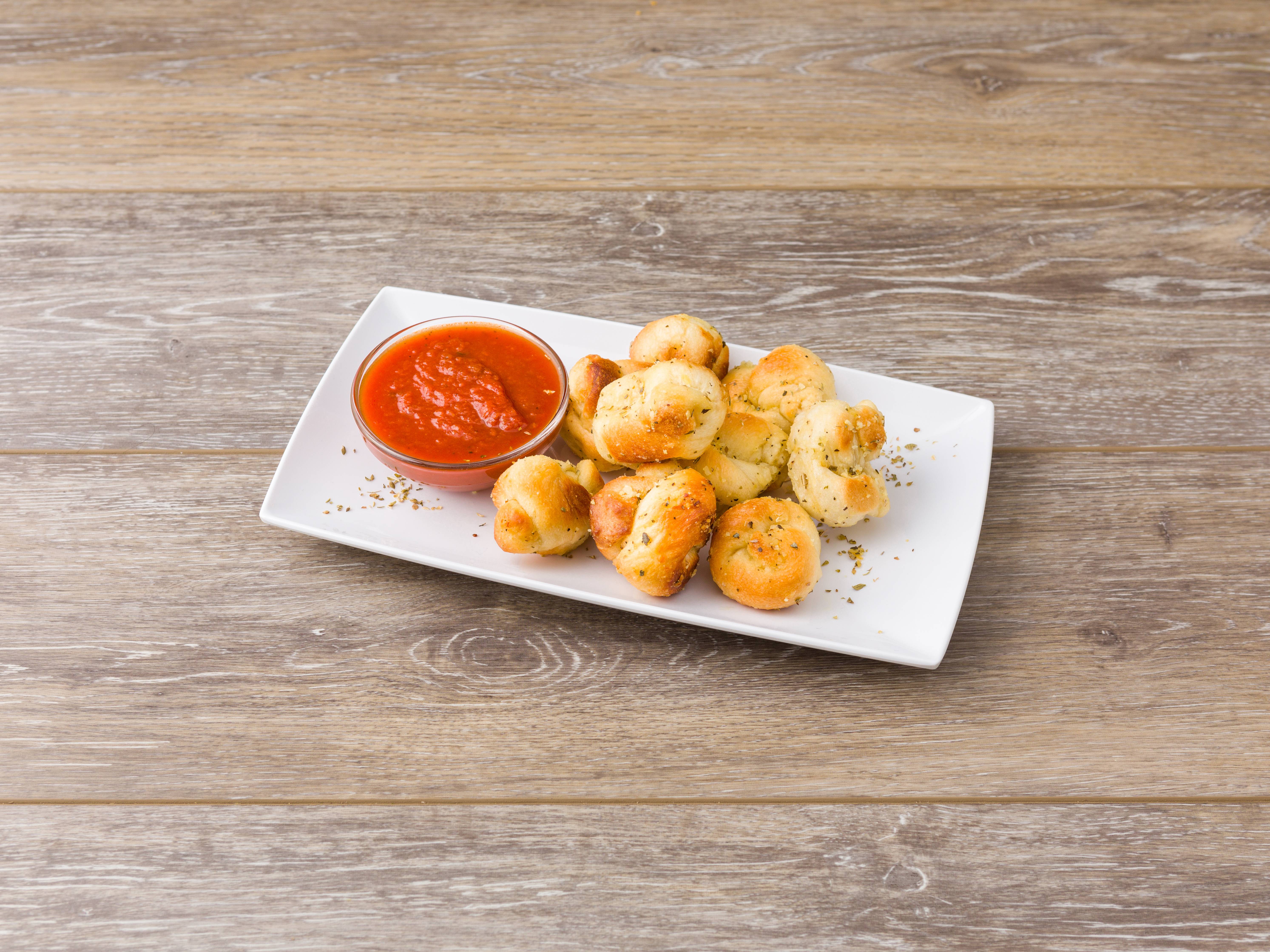 Order Garlic Knots food online from Marios Classic Pizza Cafe store, Hoboken on bringmethat.com