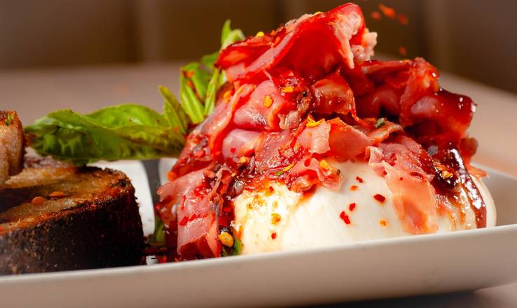 Order Spicy Honey Burrata Mozzarella food online from Cracked By Chef Adrianne store, South Miami on bringmethat.com