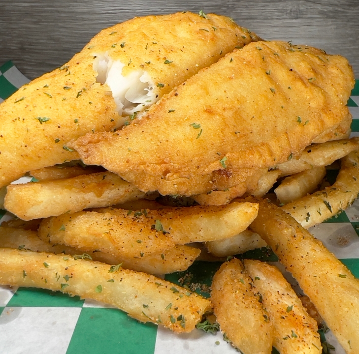 Order (3pc.) Flounder w/ Fries food online from The Steak Out- East York store, York on bringmethat.com