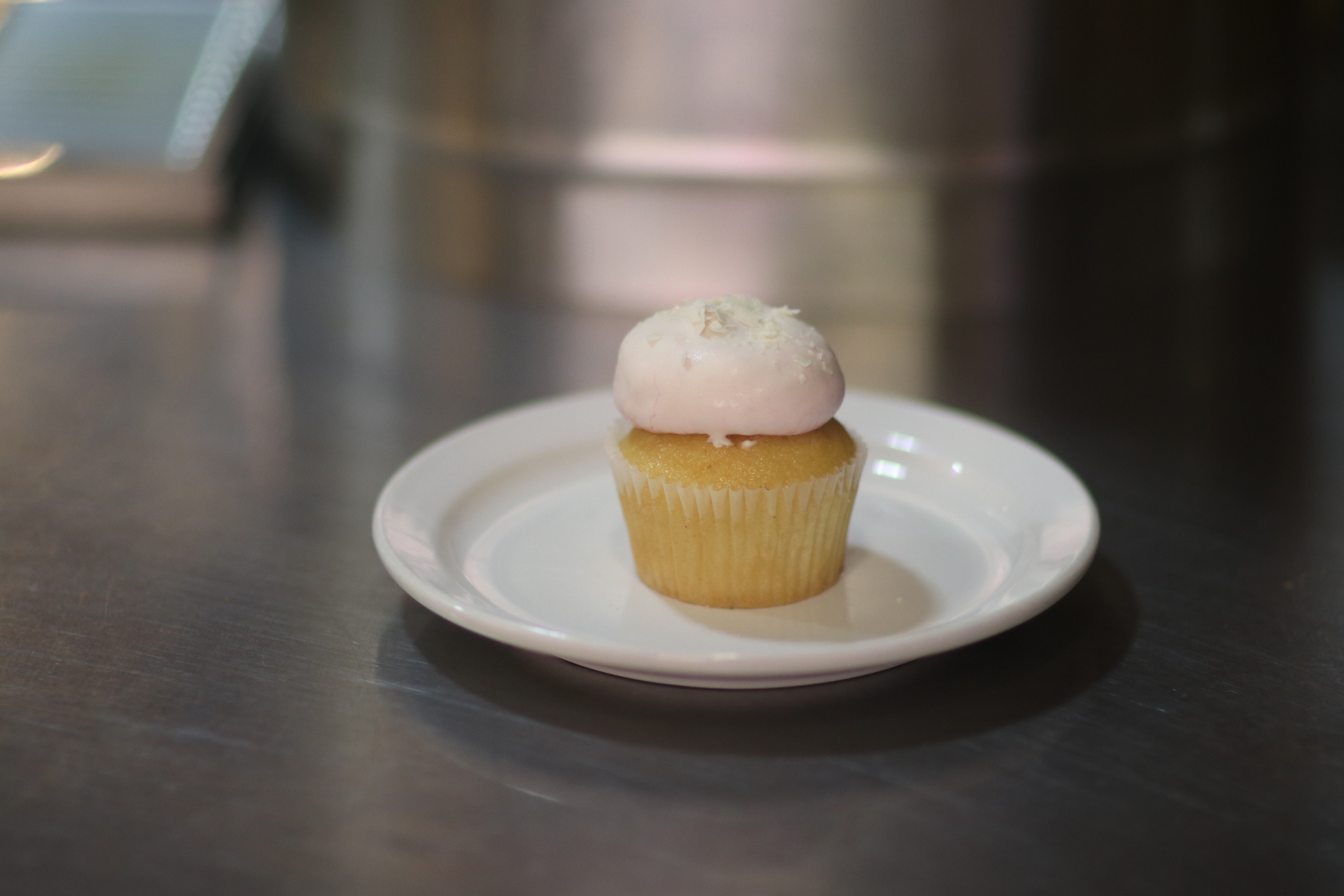 Order Raspberry & Vanilla  cup cake food online from Tillie's Fine Food & Coffee Company store, Lodi on bringmethat.com
