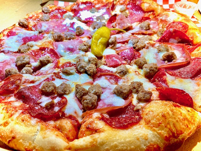 Order Meat Lovers Pizza  food online from Brik Oven Pizzeria store, San Francisco on bringmethat.com