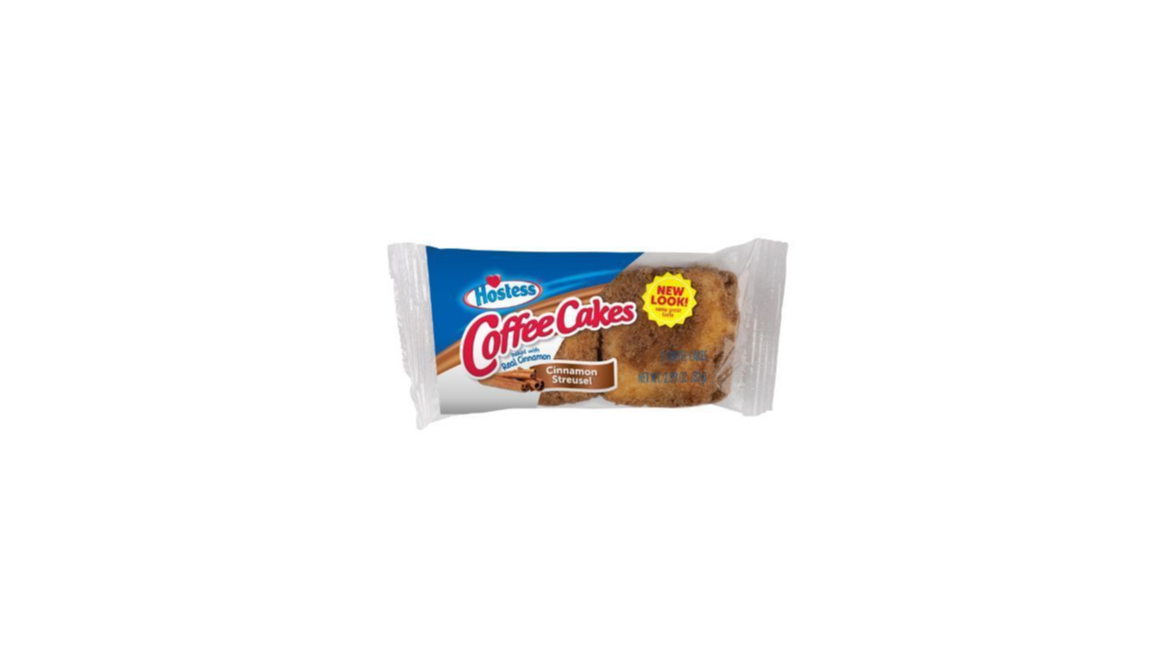 Order Hostess Coffee Cake Cinnamon Streusel 2 Count food online from Rebel store, San Jose on bringmethat.com