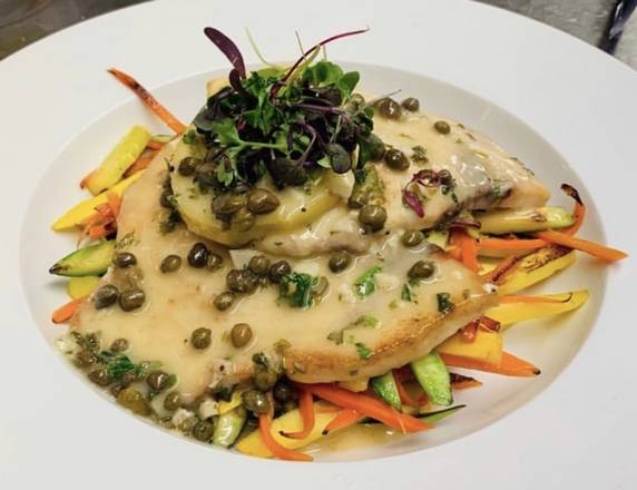 Order Chicken Piccata food online from The Nest Restaurant store, Indian Wells on bringmethat.com