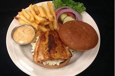Order Lake Erie Walleye Fish Sandwich food online from Pickle Bills Lobster House store, Grand River on bringmethat.com