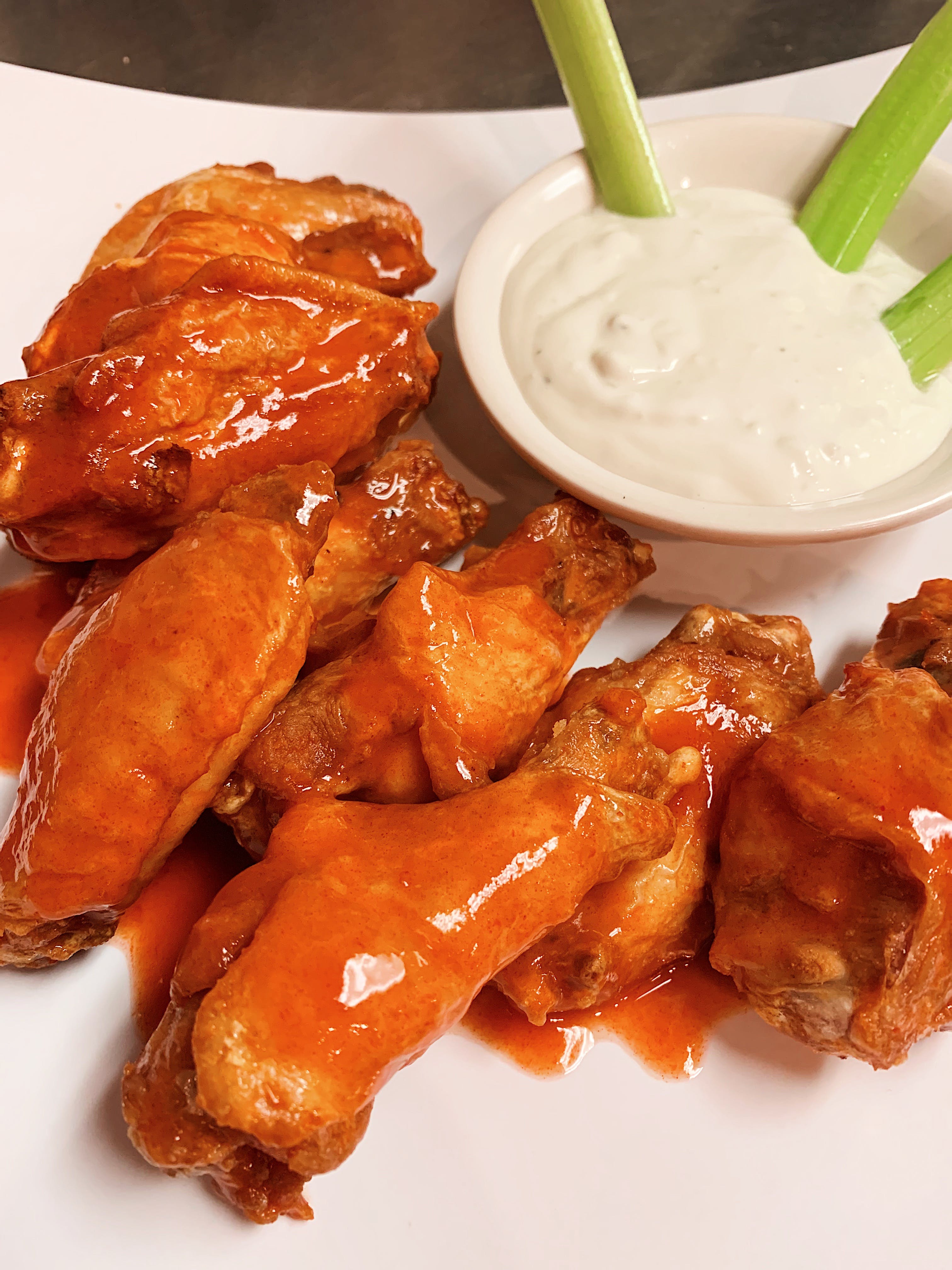 Order Chicken Wings - 10 Pieces food online from Top Tomato Bar & Pizza store, Philadelphia on bringmethat.com