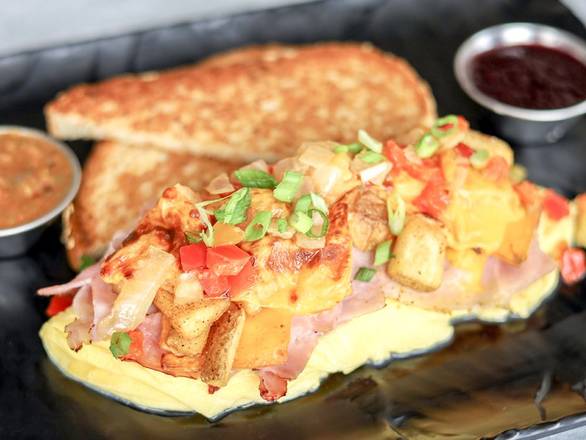 Order HAM & CHEESE OMELET food online from Black Walnut Cafe store, Conroe on bringmethat.com