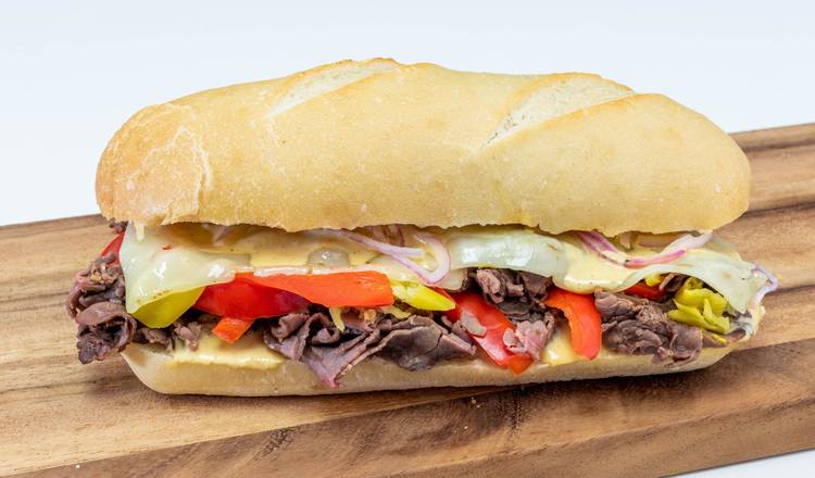 Order Baja Cheesesteak food online from Mr. Pickle Sandwich Shop store, Lincoln on bringmethat.com