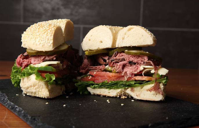 Order Junior Roast Beef Sandwich food online from Barry Bagels store, Toledo on bringmethat.com