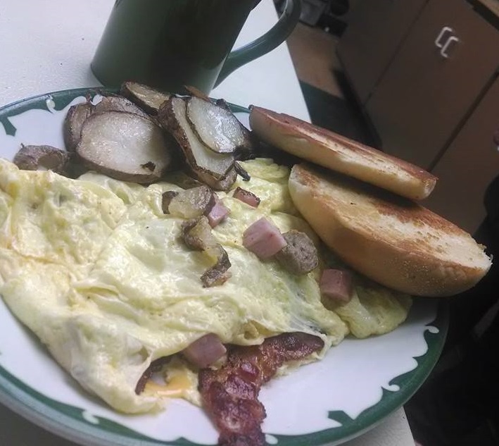 Order Meat Lovers Omelet food online from Jac Cafe store, White Oak on bringmethat.com