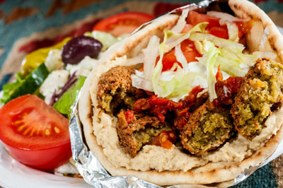 Order Falafel Gyro food online from Greek Fiesta store, Cary on bringmethat.com