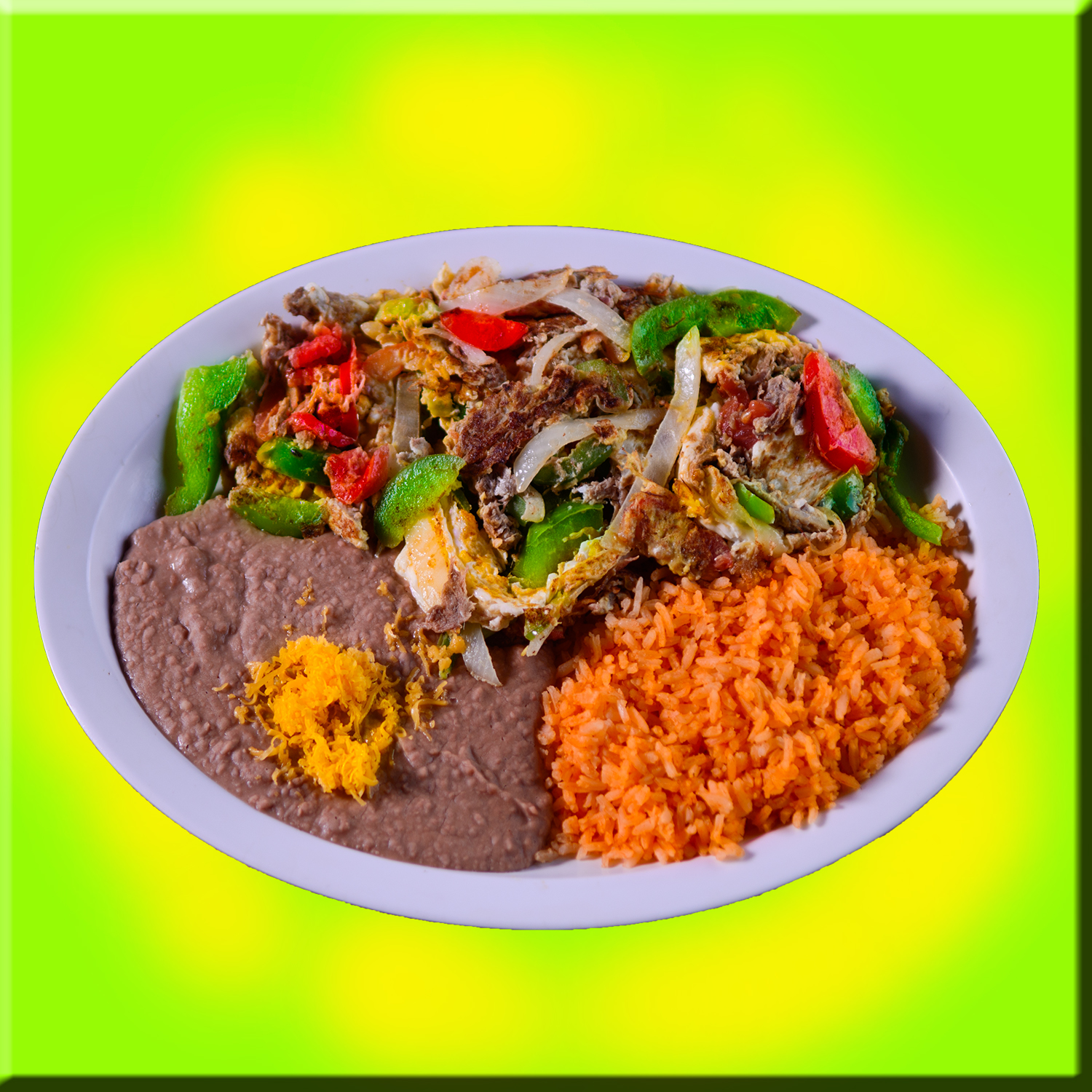 Order Machaca Plate food online from Alberta Mexican Food store, Los Angeles on bringmethat.com