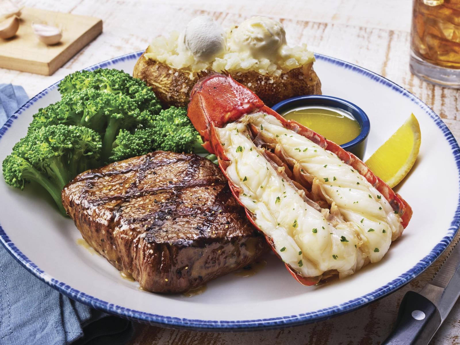 Order Surf & Turf Maine Lobster Tail & 7 Oz. Sirloin** food online from Red Lobster store, Traverse City on bringmethat.com