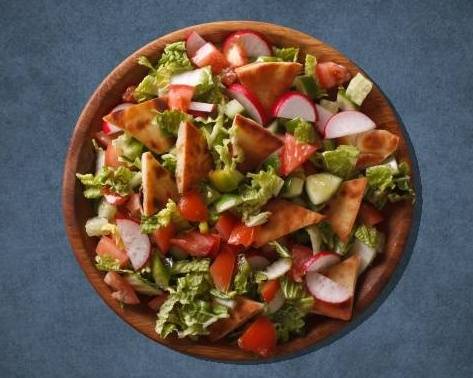 Order Fattoush Supreme Salad food online from Halal Buns store, North Olmsted on bringmethat.com