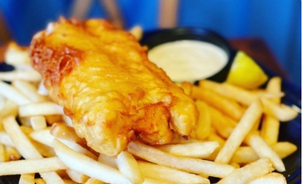 Order Fish and Chips food online from Churchill Pub & Grille store, San Marcos on bringmethat.com