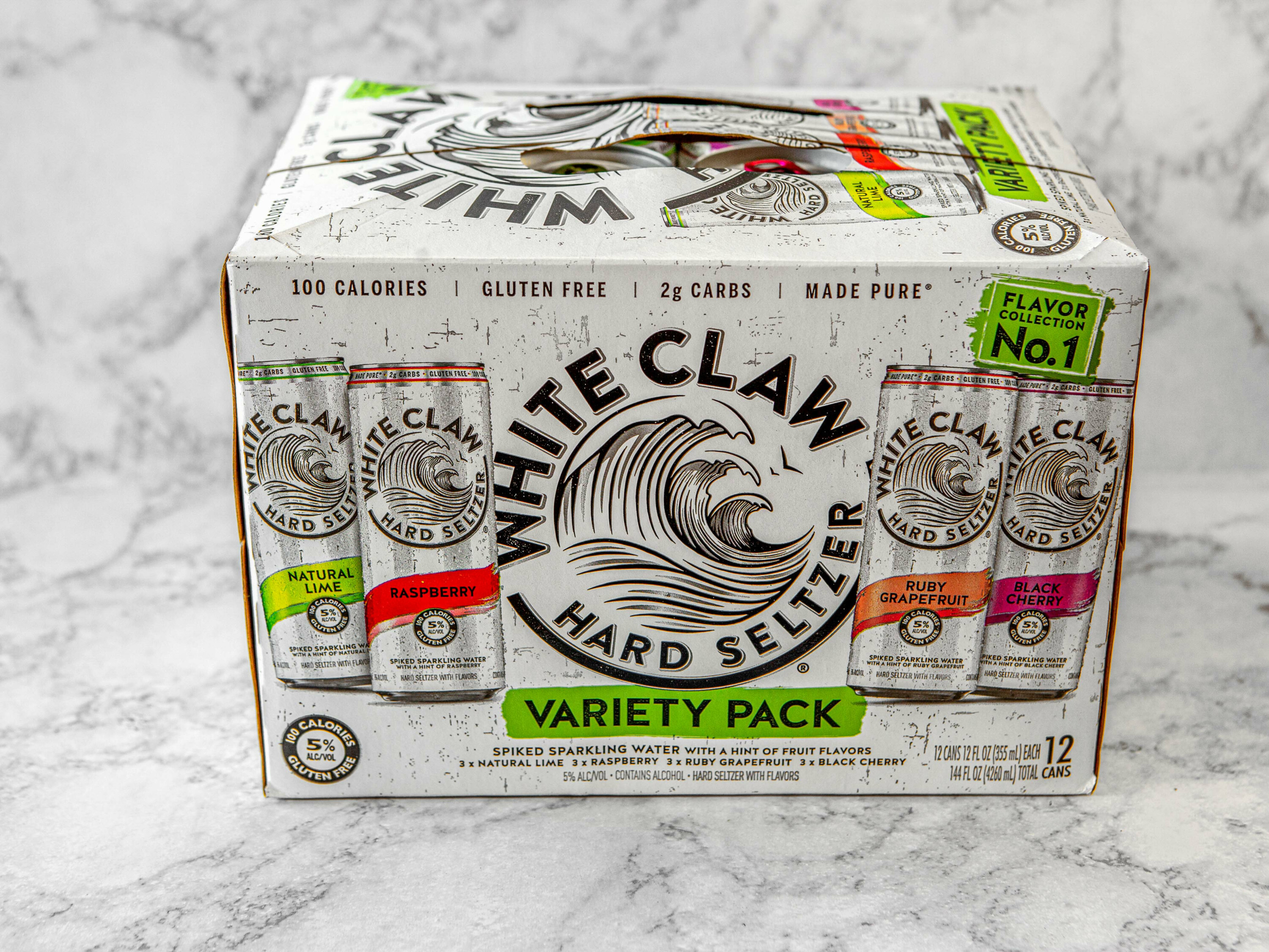 Order White Claw Variety Pack #3 , 12 Pack - 12 oz. Canned Hard Seltzer, 5.0% ABV food online from Day & Night Liquor & Market store, Venice on bringmethat.com