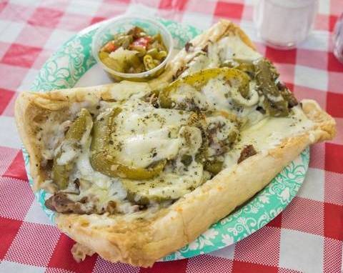 Order Chee-Zee Beef Sandwich food online from Waldo Cooneys Pizza - 111th St. store, Chicago on bringmethat.com