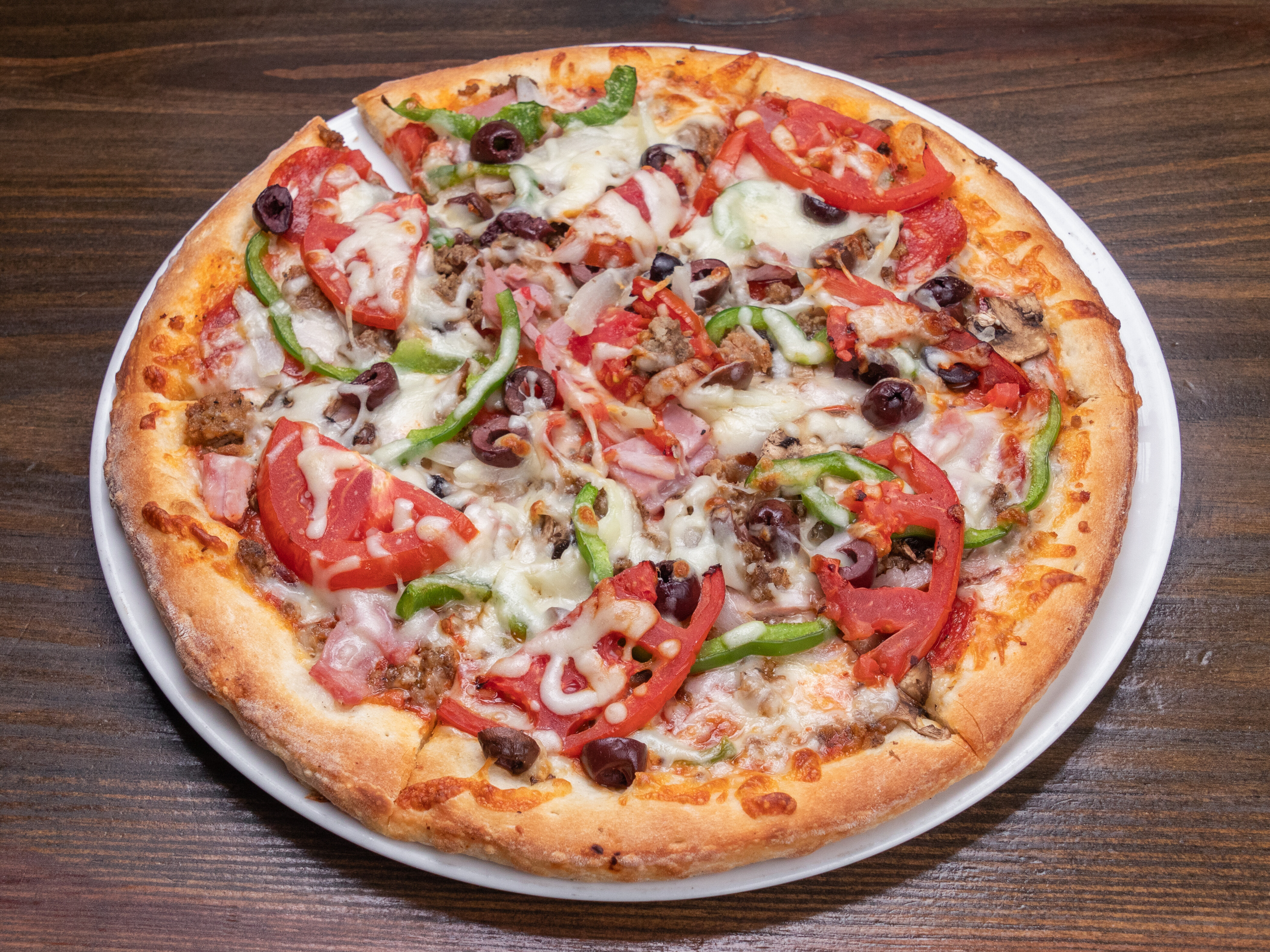 Order 12" Supremo Eataliano Pizza food online from Eataliano Kitchen store, Atlanta on bringmethat.com