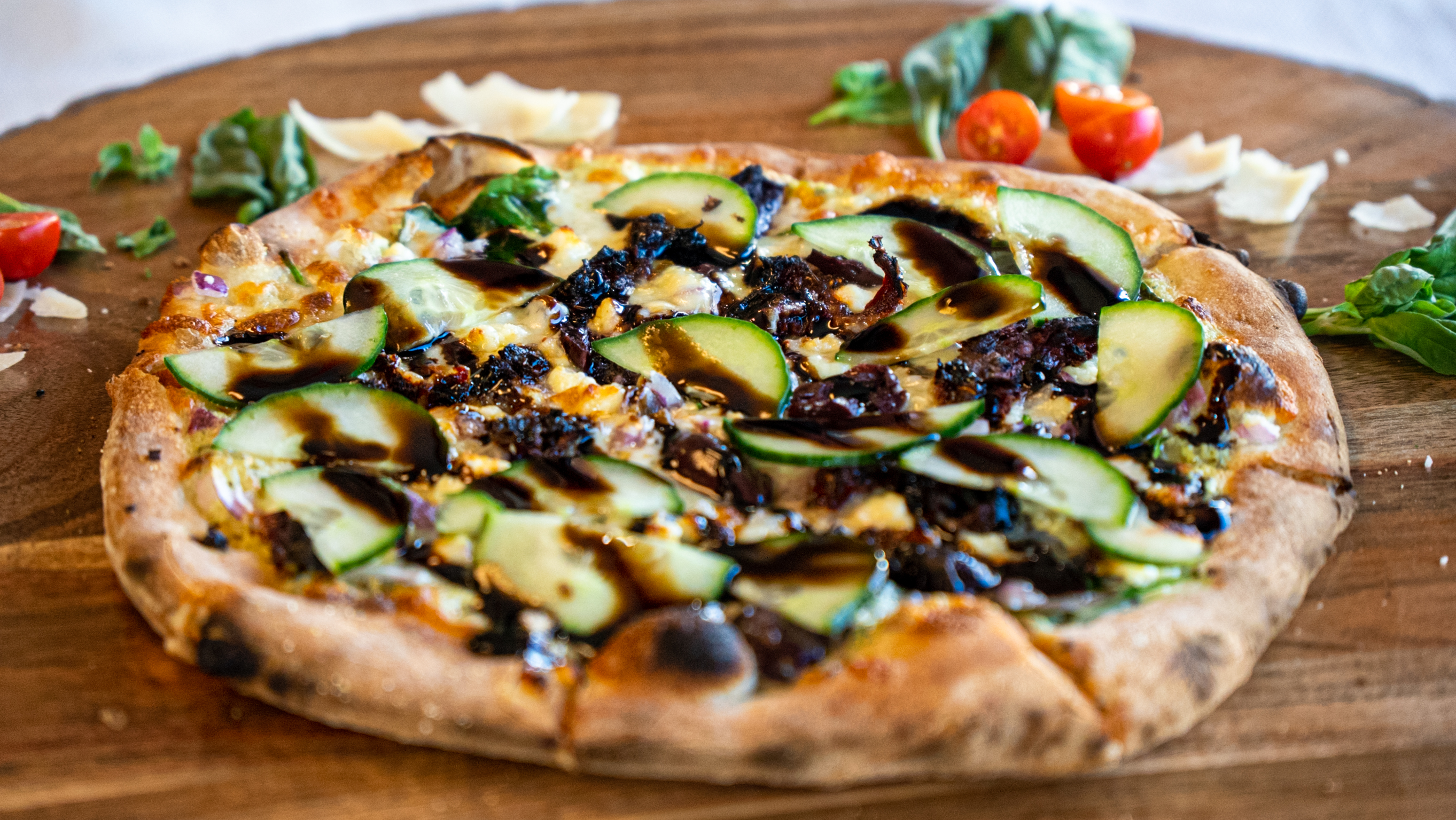 Order Greek *Veg food online from Cinders Wood Fired Pizza store, Redding on bringmethat.com