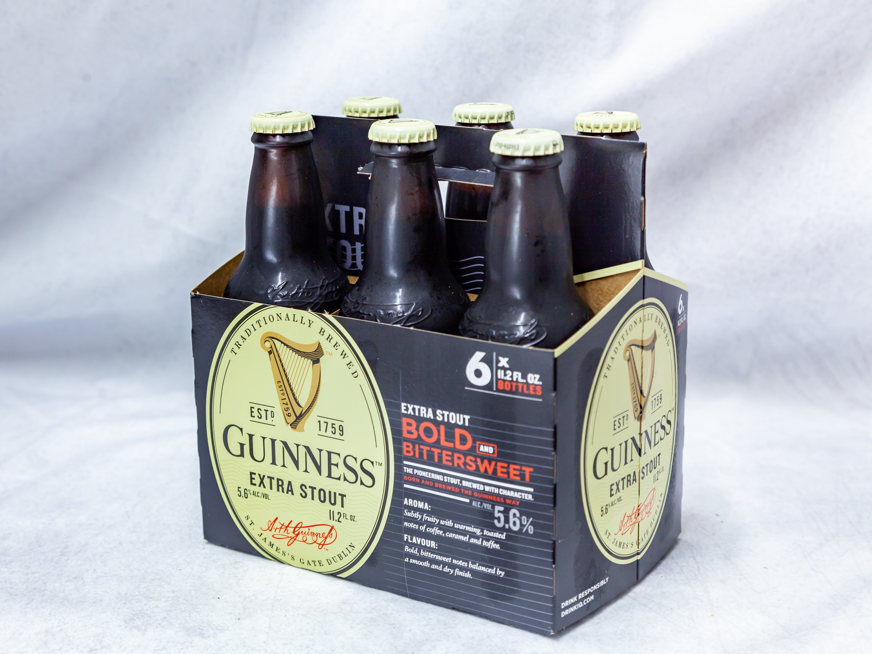 Order 6 Pack Bottle Guinness Extra Stout  food online from Gallaghers Drive-In Liquor store, Oakland on bringmethat.com