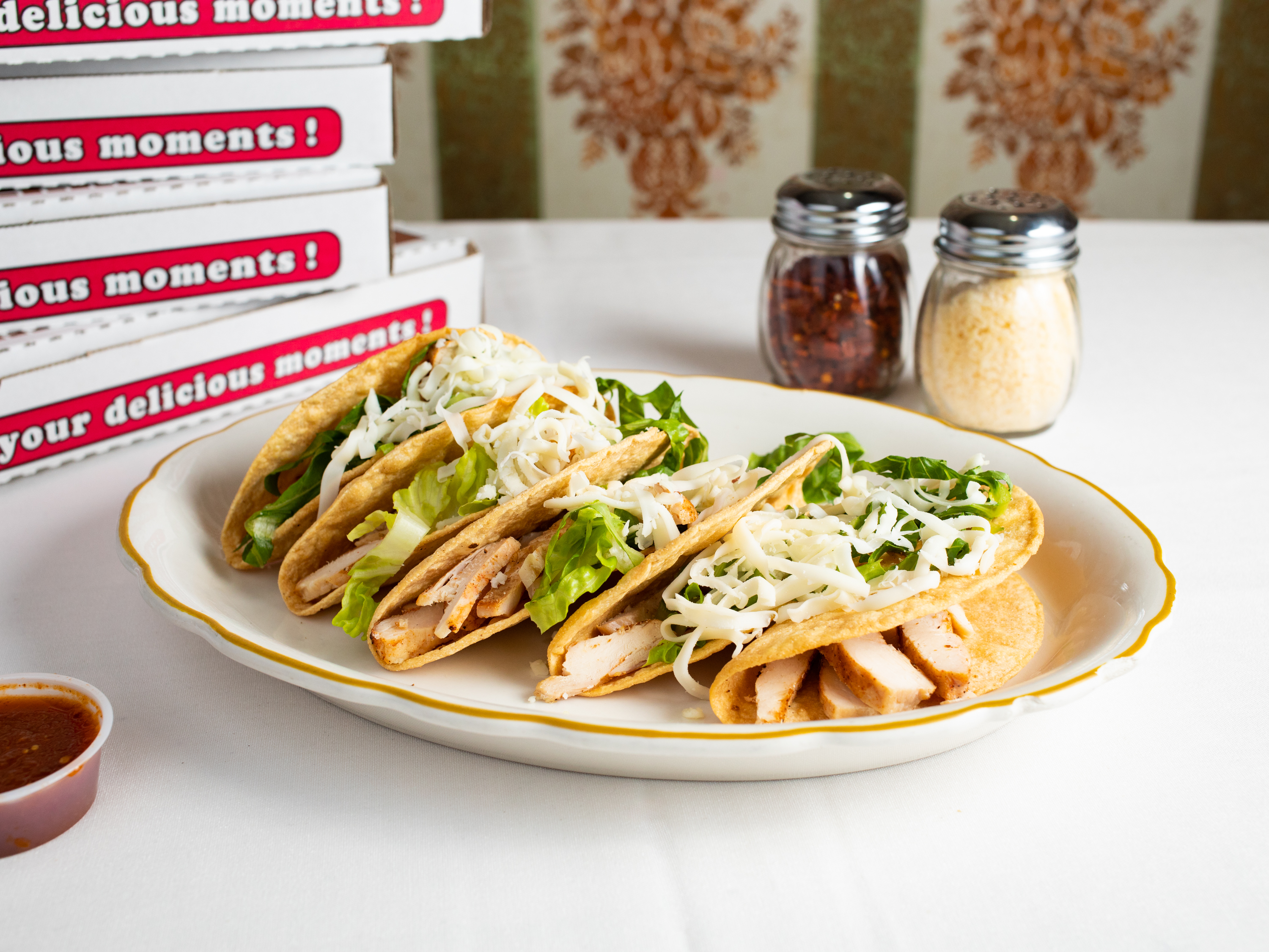 Order 5 Crispy Taco Pack food online from Venice pizza store, San Francisco on bringmethat.com