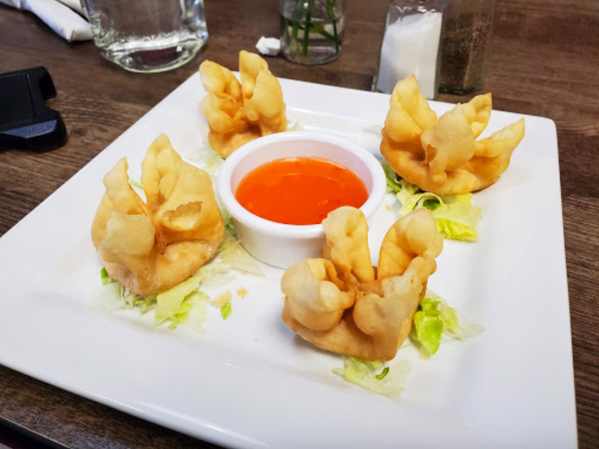 Order 4 Crab Rangoons food online from Thai Fix store, Orion charter Township on bringmethat.com