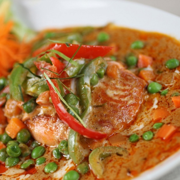Order Panang Salmon food online from Thailand Restaurant store, Beaverton on bringmethat.com