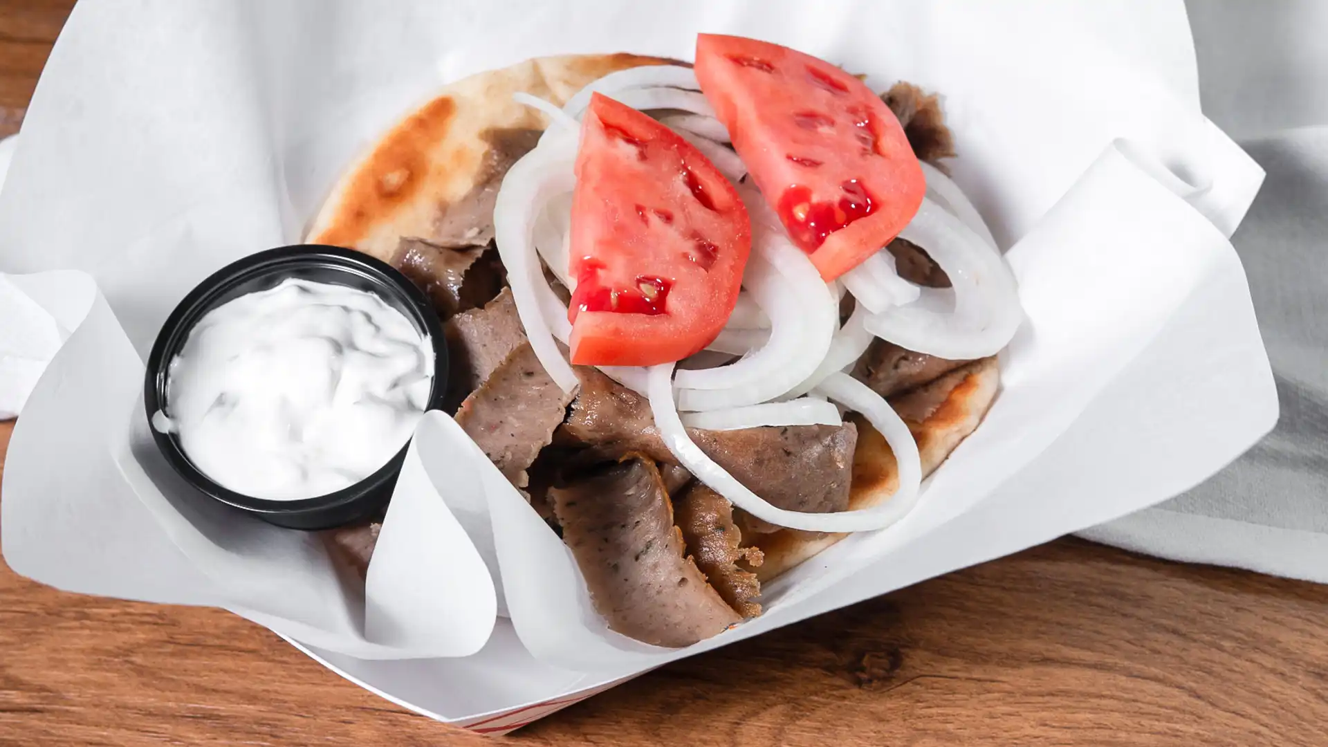 Order Gyros Sandwich food online from Smokehouse At Chicago Ridge store, Chicago Ridge on bringmethat.com