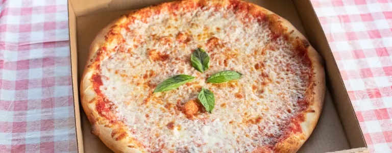 Order NY Style Round 14" Cheese Pizza food online from Pizza Central store, Albany on bringmethat.com