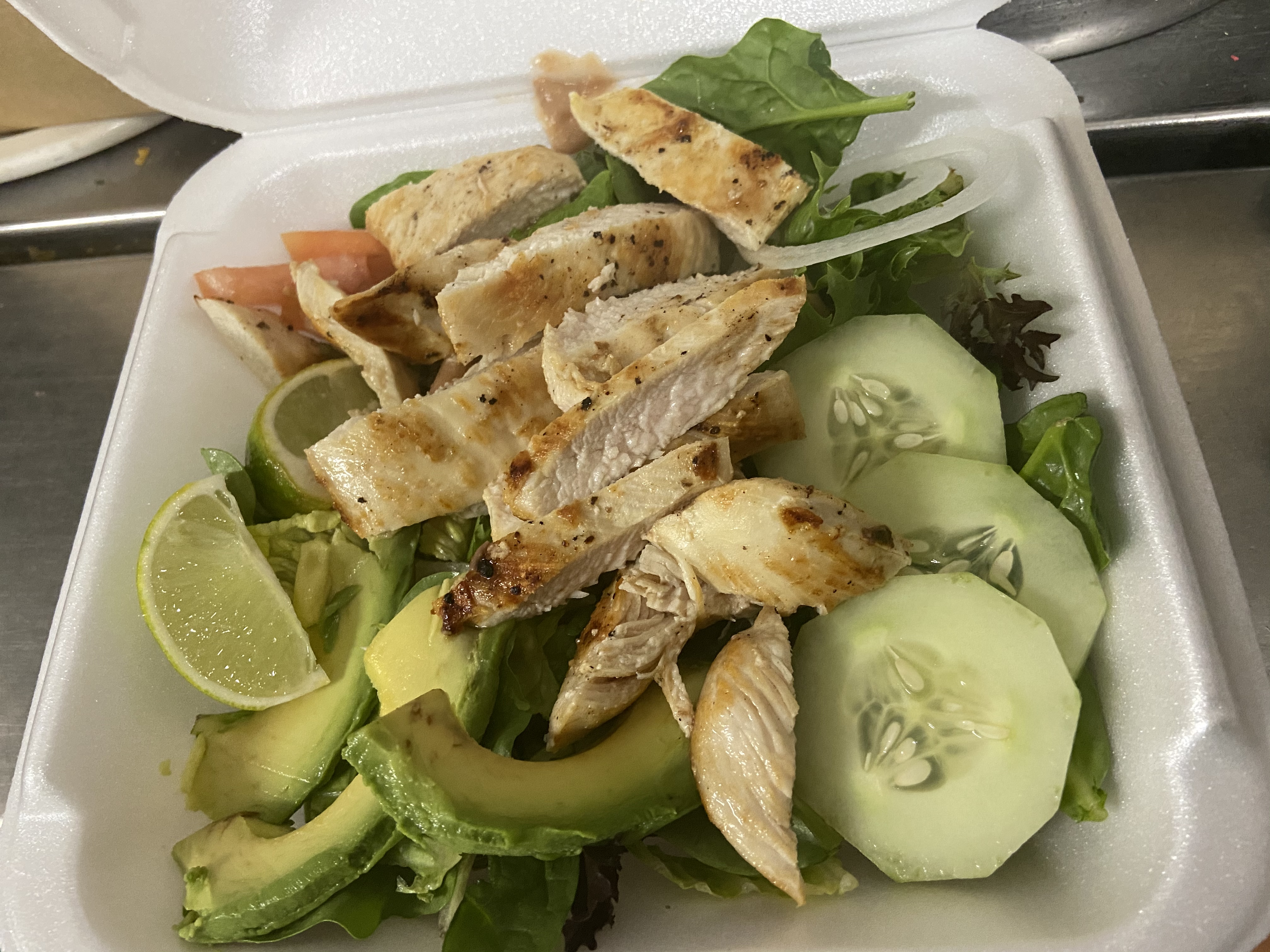 Order Grilled Chicken Salad food online from Little Mexican Cafe store, New Rochelle on bringmethat.com