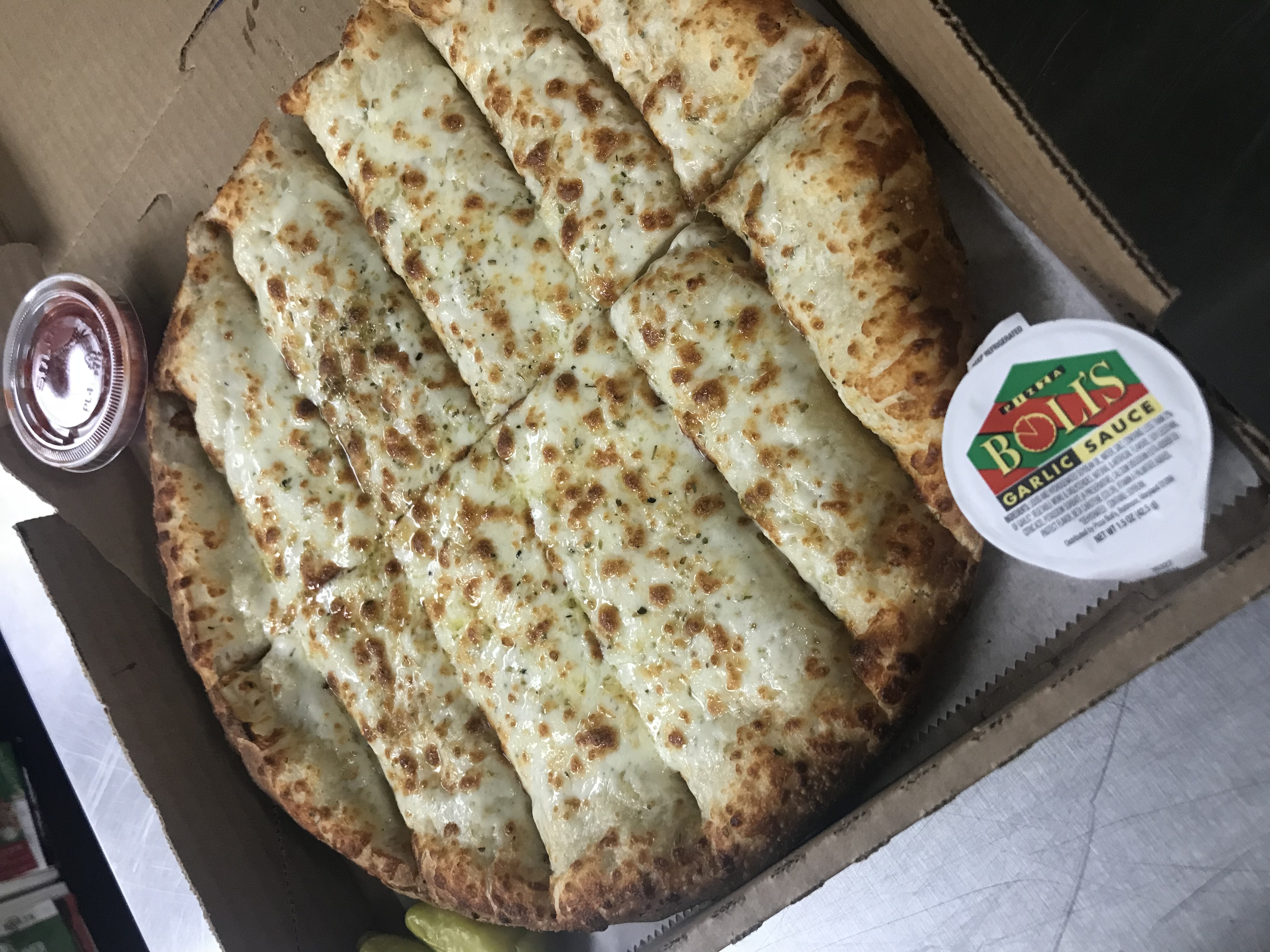 Order Breadsticks with Cheese food online from Pizza Boli's store, Alexandria on bringmethat.com
