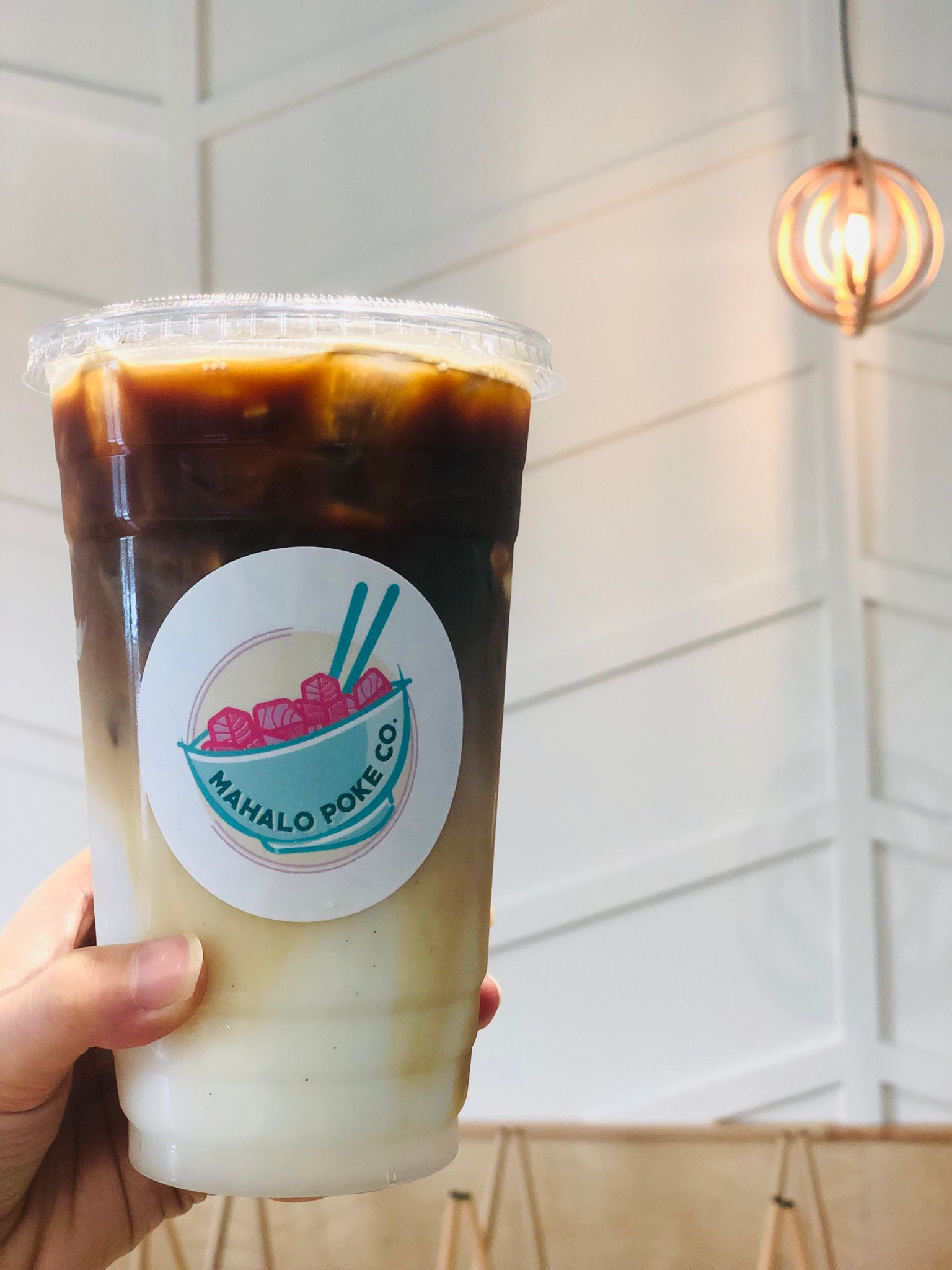 Order Iced Coconut Latte food online from Mahalo Poke Co. store, Omaha on bringmethat.com
