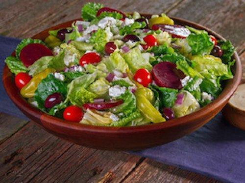 Order Greek Salad food online from Mama Mia's Pizza store, Englewood on bringmethat.com