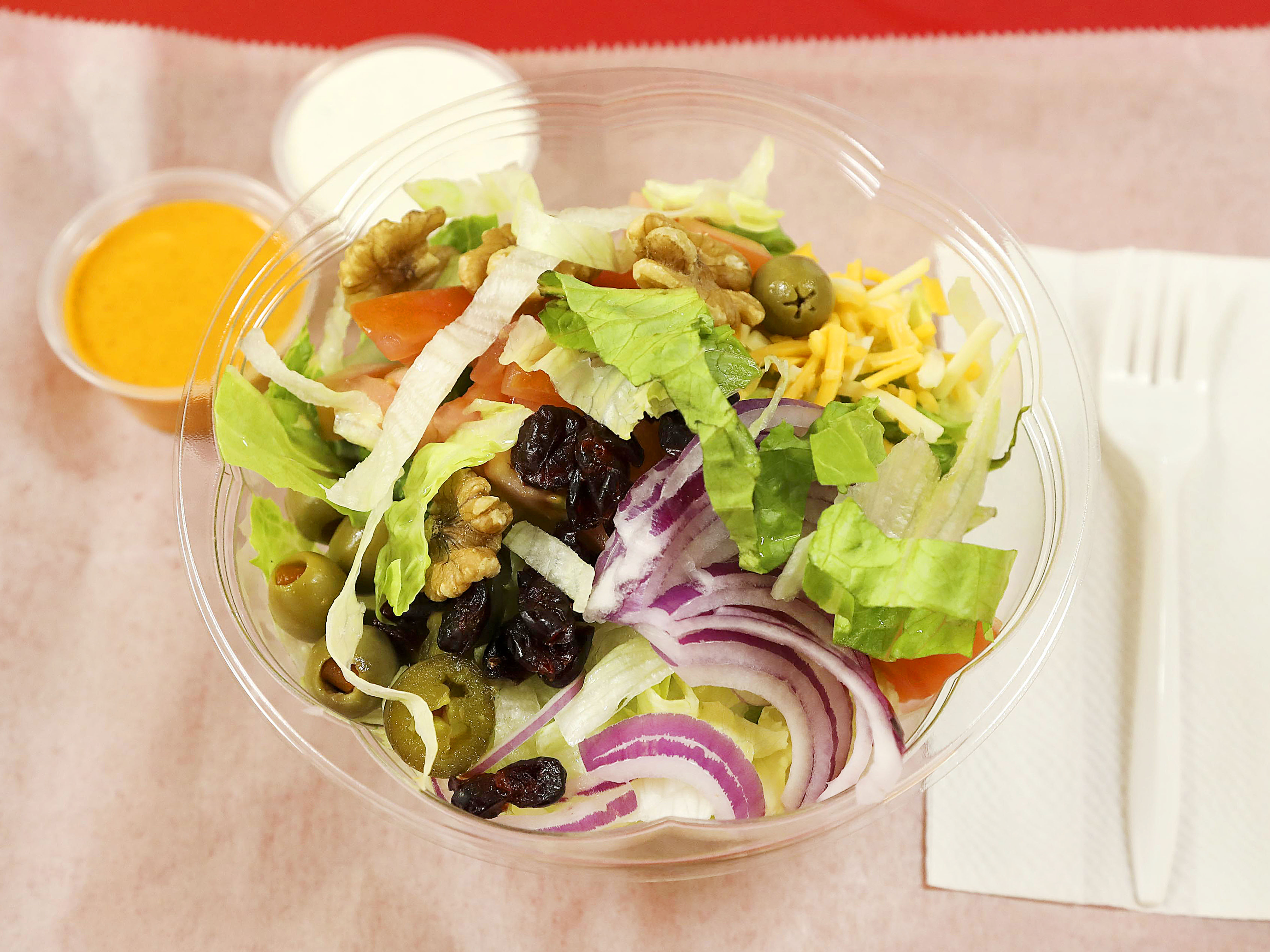 Order House Salad food online from Crown Fried Chicken - Utica Ave. store, Brooklyn on bringmethat.com