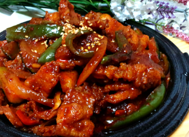 Order Spicy Pork  food online from Bull Korean Bbq store, Cupertino on bringmethat.com
