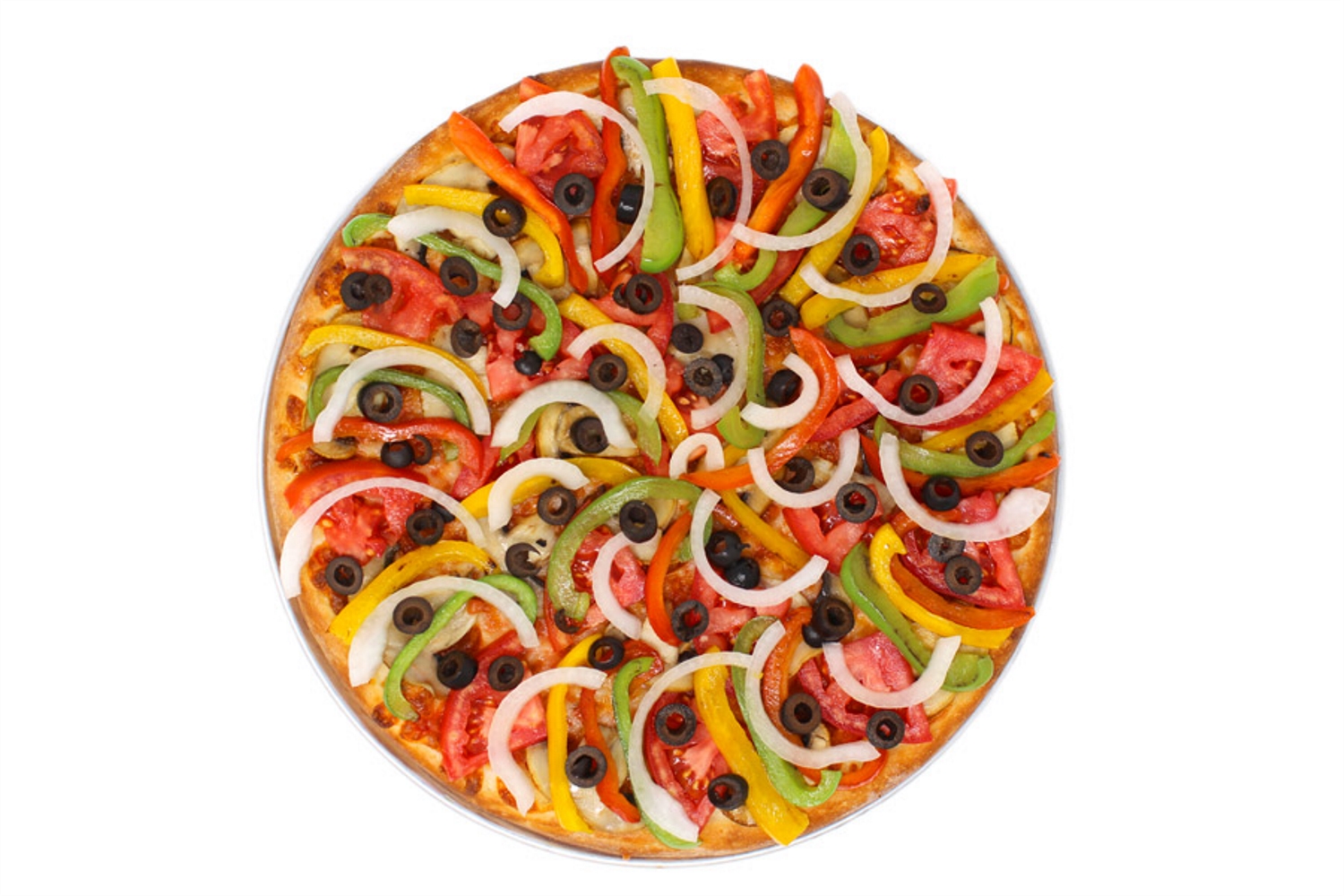 Order Vegetarian Pizza food online from Lucky 7 pizza store, Glendale on bringmethat.com