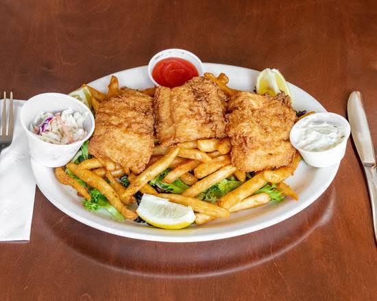 Order Fish & Chips food online from Lakeview Restaurant store, Coventry on bringmethat.com