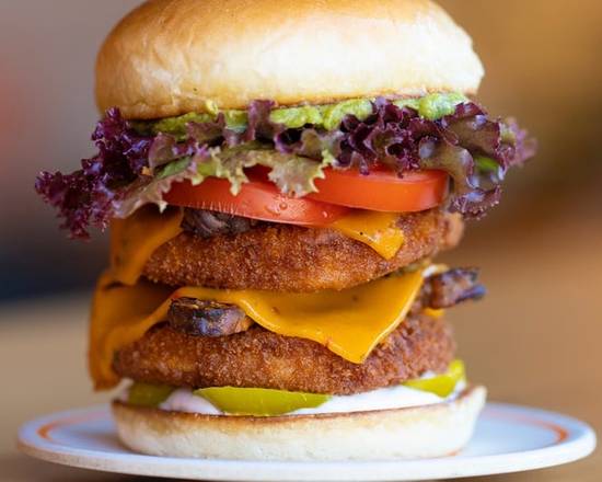 Order Spicy Stacked Chik'n Burger  food online from Next Level Burger store, Portland on bringmethat.com